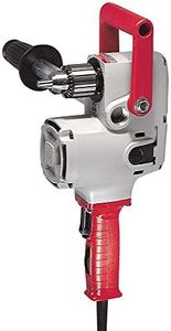 MILWAUKEE'S Right Angle Drill, 1/2 In, 300/1200 RPM,Black, Red and Silver (1675-6)