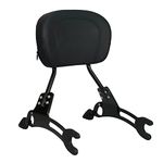 YHMOTO New Short Passenger Sissybar Detachable Backrest Rear Pad for Indian Challenger Chief Chieftain Indian Pursuit Springfield Roadmaster Vintage 2014-2022 (Black)