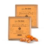 Nat Habit Healing Turmeric-Oats Bath Soap With Ayurvedic Cold Processed For Scar Reduction, Gentle Exfoliation, Tan Removal & Cleansing (125g x 2, Combo)