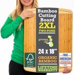 GREENER CHEF 24 Inch Bamboo Cutting