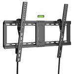 XINLEI Universal Tilt TV Wall Mount for Most 37-75 Inch TV, Fit 16", 18", 24" Stud Low Profile Wall Mount TV Bracket with Quick Release Lock, Holds up to 132 lbs, Max VESA 600 x 400mm MT5083