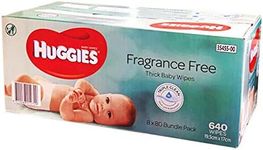 640 HUGGIES Thick Baby Wet Wipes Bulk Mega Pack Fragrance Free