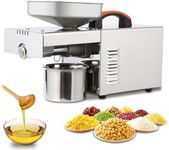 Garvee 900W Oil Press Machine, Automatic Cold& Hot Electric Oil Press Extractor, 340 Food Stainless Steel,Ideal for Pressing Peanut, Sesame Seeds, Walnut, Almond, Pumpkin, Rapeseed