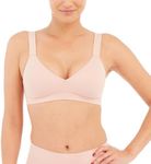 SPANX Bra-Llelujah! Lightly Lined Bralette - Bralette for Women - Pullover Style - All-Hosiery Smoothing Back Vintage Rose LG One Size