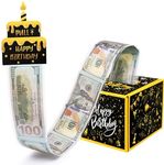 Birthday Money Box for Cash, Black 