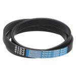 sourcing map 410J6 PJ V-Ribbed Belt 6 Ribs 41" Length x 0.55" Width, EPDM Poly V Belt