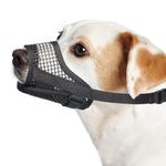 Mayerzon Dog Muzzle, Breathable Mesh Muzzles for Small Medium Large Dogs, Puppy Muzzle for Biting and Chewing, Adjustable Muzzle for Jack Russell Terrier Dachshund Beagle Golden Retriever