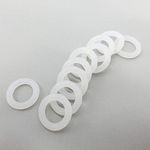 XBaofu 20/50/100pcs 5mm Thickness White Silicon O-ring Seals Gasket Food Grade 26/27/28/30/32/34/35/36/38/40/42mm OD O Rings Sealing Rubber Grommet (Color : 28x18x5mm, Size : 100pcs)