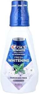 Crest 3D White Brilliance Alcohol Free Whitening Mouthwash Clean Mint 16.9 fl oz