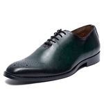 LOUIS STITCH Men's Green Premium Italian Leather Shoes Wholecut American Style Handcrafted Comfortable Laceup for Men Formal Officewear (Size-11 UK) (LSEXWC)