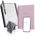 Rocketbook Smart Reusable Notebook, Fusion Executive Size Spiral Notebook & Planner, Pink, (6" x 8.8")