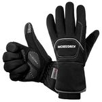 KINGSBOM -40℉ Waterproof & Windproof Thermal Gloves - 3M Thinsulate Winter Touch Screen Warm Gloves - For Cycling,Riding,Running,Outdoor Sports - For Women and Men - Black(Small)