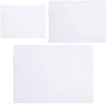 100Packs 5x7 Envelopes - White, Self Seal, Printable for Invitations, Weddings, Greeting Cards, Mailing, Photos, Postcards