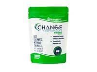 Change Anticavity Fluoride Toothpaste Tablets | 195 Toothpaste Tabs, for Kids and Adults | Eco Friendly, Travel Friendly and Mess-Free, With Xylitol | Vegan, Gluten Free and SLS Free | Spearmint | Prevents Cavities