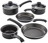 Judge JDAYB1B Pan Set, 5 Piece Non Stick Pots and Pans Sets, 14cm Milk Pan, 16cm/18cm Saucepan Set, 20cm/24cm Non Stick Frying Pan - 5 Year Guarantee