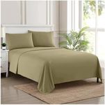 Full Size Sheet Sets - Breathable Luxury Sheets with Full Elastic & Secure Corner Straps Built in - 1800 Supreme Collection Extra Soft Deep Pocket Bedding Set, Sheet Set, Full, Sage