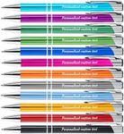 KOLOWKO Personalized ballpoint pen with name or greeting, customized pen, 0.5mm black ink, suitable for men women office school business promotion wedding ballpoint pen gift