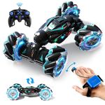 Heattack Pulkesh Stunt Gesture Induction Twisting Off-Road Vehicle Light Music Drift Driving Remote Control Hand Senor Stunt Car, 2.4G 4WD Toy Gift for Kids Toys (Multi Color)