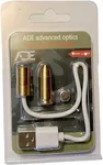 Ade Advanced Optics 9MM 9 MM Cartridge Pistol RECHARGEABLE Laser Bore Sighter Boresighter Red Dot, Made of Brass