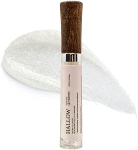 Hallow Lip Treatment, Crystal Clear Gentle Volumizing Gloss with Jojoba Oil, Avocado Oil, and Vegan Collagen, 0.13 oz (4g)