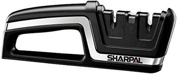 SHARPAL 190N 3-in-1 Professional Kitchen Serrated Straight Blade Knife & Scissors Sharpener-Classic Version