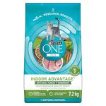 Purina ONE +Plus Dry Cat Food, Indoor Advantage Turkey - 7.2 kg Bag