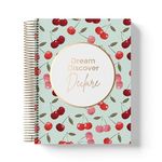 Retro Chic Undated Planner: Fresh & Fun Business and Life Organizer with Vision Board Support, Goal Setting Prompts, and Inspirational Quotes - Includes O Ring Binding, Stickers, Elastic Band, Pocket,