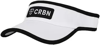 CRBN Performance Pickleball Visor - Lightweight & Breathable Athletic Visor, White
