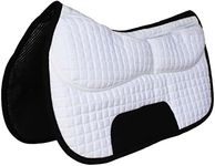 CHALLENGER 26" x 16" Western Quilted Neoprene Saddle Pad w/Foam Inserts White 39TS12WH