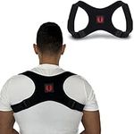 TULPAR Posture Corrector for Men and Women Posture Fix with the Upper Back Brace Posture Strap - Fully Adjustable with Additional Straps for up to XL Sizing - Eradicate Rounded Shoulders