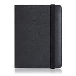 CoBak Passport Holder - Travel Wallet with Safety Band, Multiple Pockets for Passports, Credit Cards and ID Cards. Compact, Waterproof Design Passport Cover, Black