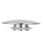 65mm Chrome Bathroom Sink Waste Plug - Screw On Cap for 39mm Push Button Pop Up