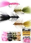 ALPHA and OMEGA - Woolly Bugger Fly KIT (20 Flies) (Hook Size #8) Trout Steelhead Salmon Fishing Streamer Wooly Bugger - (Pack of 20)