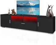 HOUAGI Tv Stand for 65 inch Tv,Blac