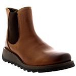 Fly London Women's Salv Rug Chelsea Boots,Brown Camel,5 UK