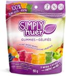 Huer - Simply Huer Plant Based Bears, Plant-Based, Vegan, Assorted Fruit Flavours, Natural Flavours & Colours, School-Friendly, Soft & Chewy, 150g Bags (Pack of 3)