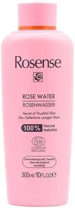 Rosense 100% Pure Rose Water Moisturizing Face Cleanser, Skin Balancing, Fragrance/Alcohol Free, Soothing Facial Toner 300ml