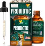 Liquid Probiotics for Dogs of All Ages – Probiotics for Cats to Support Digestion Well-Being – Enzyme Blend in The Composition – Organic and Safe – 2 Oz