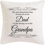 The T Bird Gifts Limited Personalised Fathers Day Cushion -can be customised - grandpa, granddad, pappy. The only thing better than having you as my dad