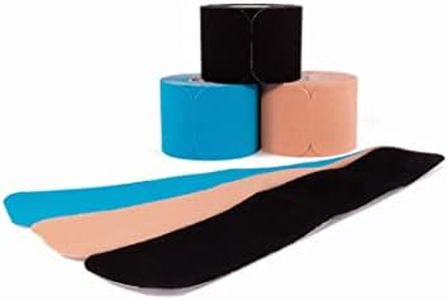 axion Kinesiology Tapes PRECUT Mix Set | 60 Pre-Cut Multicolored Sport Tape Strips 10 x 2 in - on 3 Rolls | Waterproof • Skin-Friendly • Elastic | Kinesiology Tapes Ideal for Sports