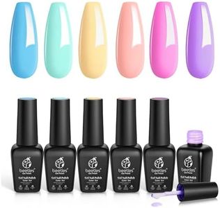 Beetles Gel Nail Polish, Unicorn Collection Pastel Blue Yellow Pink Gel Polish Soak off Baby Blue Yellow Purple Nail Polish Spring into Summer Best Easter Gel Polish