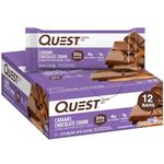 Quest Nutrition Caramel Chocolate Chunk Protein bar, High Protein, Low Carb, Gluten Free, Keto Friendly, 12Count