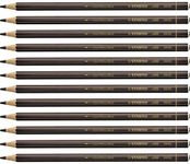 Coloured Pencil for Almost All Surfaces - STABILO All - Pack of 12 - Brown