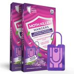 Moth Repellent Hangers for Wardrobes 18-Pack: Lavender-Scented Clothes Moth Killer | Anti-Moth | Protection for Wardrobes and Drawers | Up to 36 Months Protection Per Hanger | Effective Moth Deterrent
