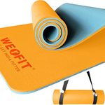 WErFIT Yoga mat for Women and Men with Carry Strap | TPE Material, 6mm Extra Thick Exercise mat for Workout | Gym Mat for Yoga Fitness Pilates and Meditation, Anti Tear Anti Slip