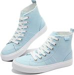 Obtaom Womens High Top Canvas Sneak