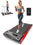 Walking Pad Treadmill, Anylife Incline Walking Pad Under Desk Treadmill 330lb Capacity, 2.5HP Portable Treadmills for Home, Compact Treadmill Small Running Pad with LED Display,Black Red