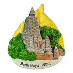 Krisah Fridge Magnet Resin 4D Countries Magnet Gift Souvenir Travel Magnets (Golden India)