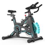 Dripex Magnetic Resistance Exercise Bike for Home Gym Training, Indoor Cycling Bike Stationary, Heavy Duty Flywheel, LCD Monitor, Pulse Sensor & Cup Holder