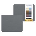 KING MOUNTAIN Canvas Repair Patch 9 x11 Inch 2 Pcs Self-Adhesive Waterproof Fabric Patch for Sofas, Tents, Furniture,Tote Bags, Car Seats.(Charcoal Grey)